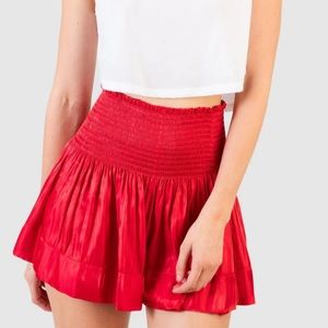 Erica Skirt Cherry Red